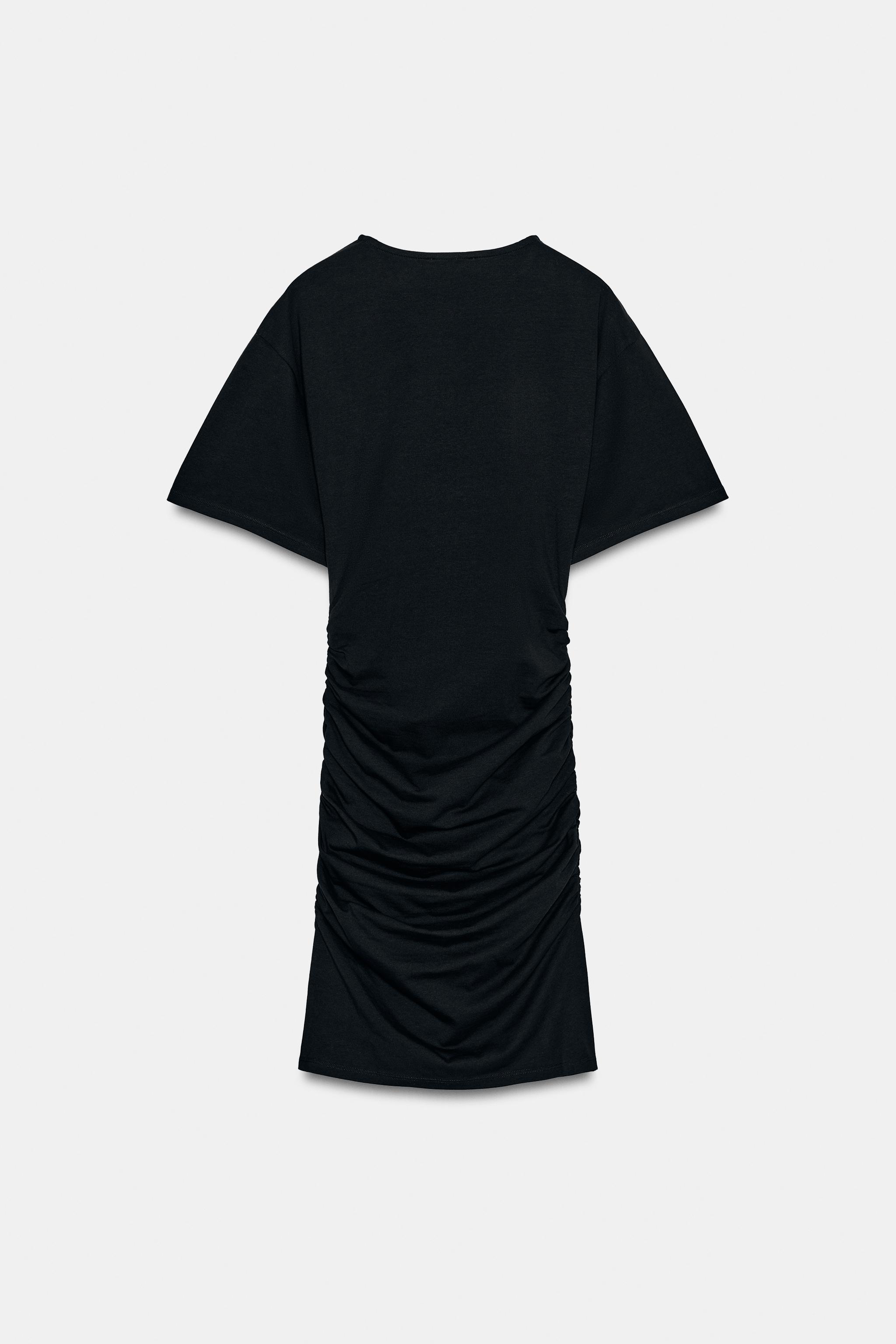 SHORT RUCHED DRESS